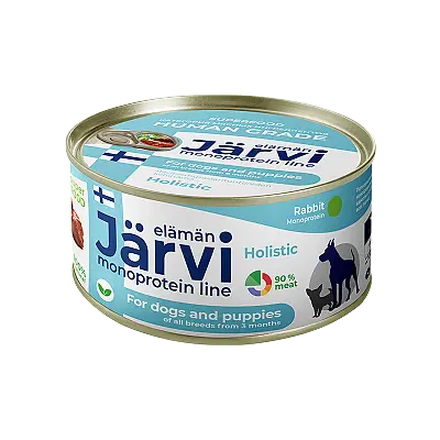 Консервированный корм для собак и щенков всех пород (кролик)