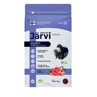 Сухой полнорационный корм для собак средних и крупных пород с чувствительным пищеварением (ягненок)