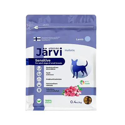 Сухой полнорационный корм для собак мелких пород с чувствительным пищеварением (ягненок)