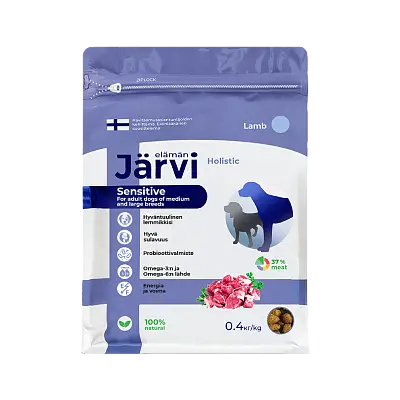 Сухой полнорационный корм для собак средних и крупных пород с чувствительным пищеварением (ягненок)