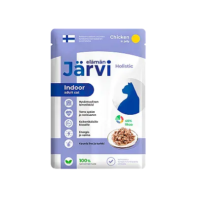 Пауч, кусочки в желе для домашних кошек (курица)