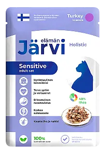 Пауч, кусочки в соусе для кошек с чувствительным пищеварением (индейка)