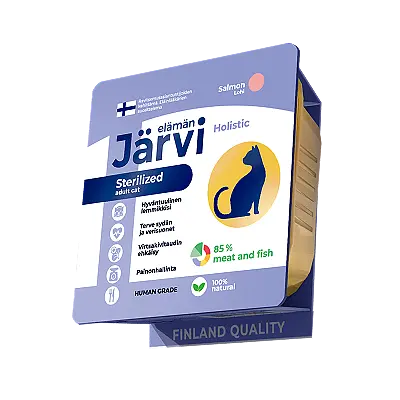 Ламистер, мясной паштет для стерилизованных кошек и кастрированных котов (лосось)