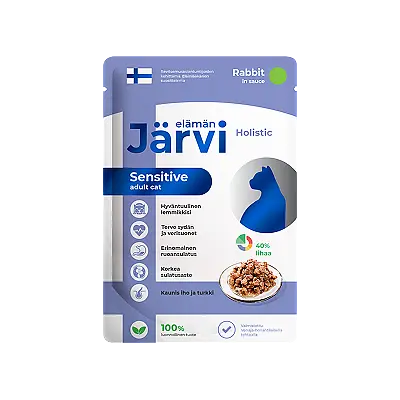 Пауч, кусочки в соусе для кошек с чувствительным пищеварением (кролик)