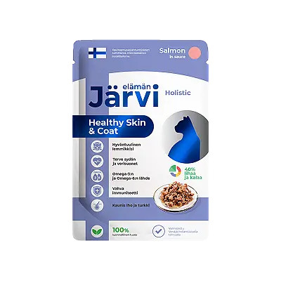 Пауч, кусочки в соусе для красоты кожи и шерсти (лосось)