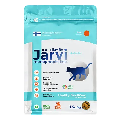 Сухой монопротеиновый полнорационный корм для здоровой кожи и шерсти (говядина)