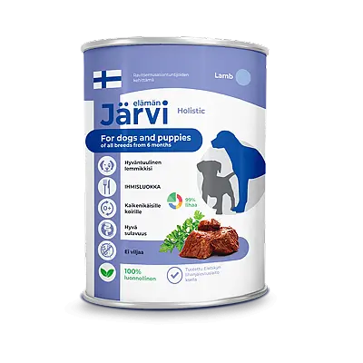 Консервированный корм для собак и щенков всех пород (ягненок)