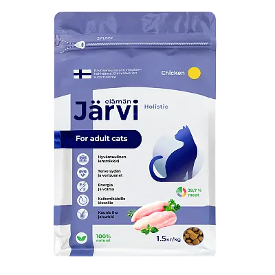 Сухой полнорационный корм для взрослых кошек  (курица)