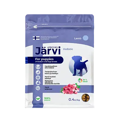 Полнорационный сухой корм для щенков средних и крупных пород (ягненок)