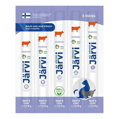 Мясные колбаски для кошек и котят (говядина и печень)